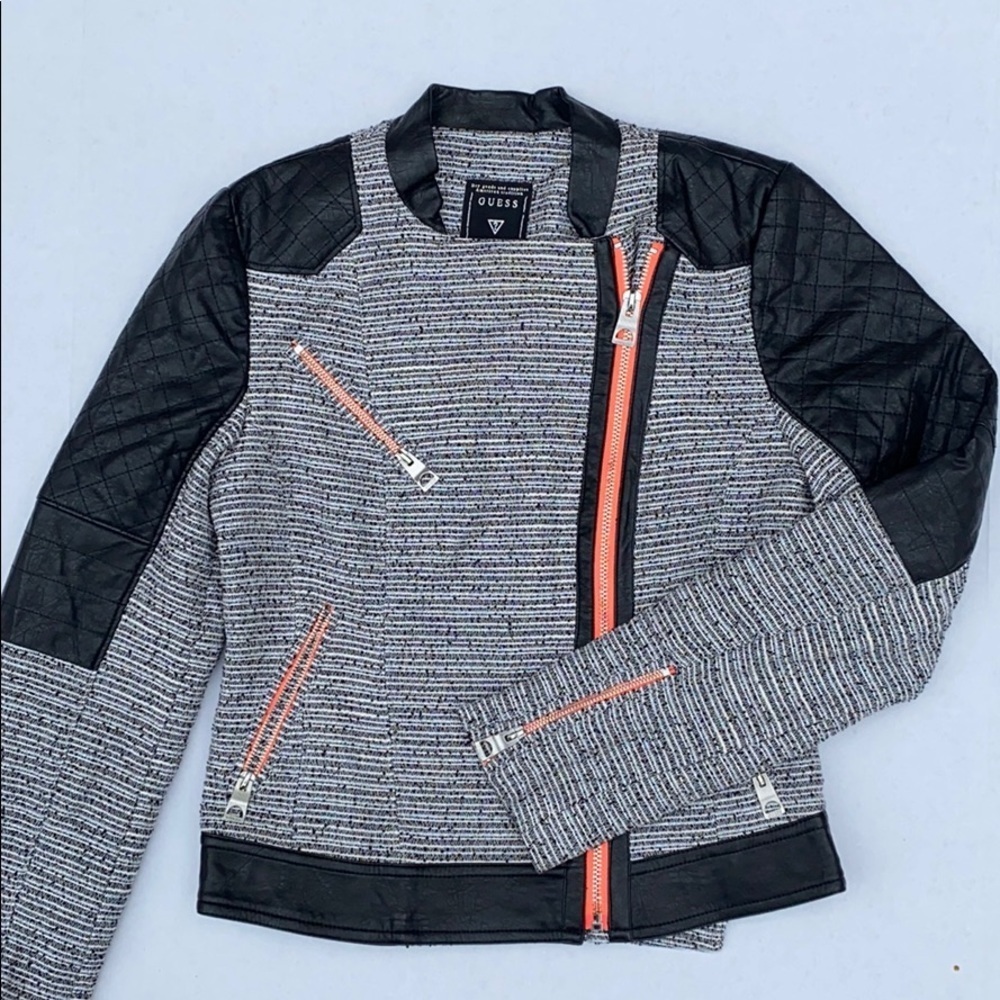GUESS WOMEN'S Gray & Black Jacket SZ S
